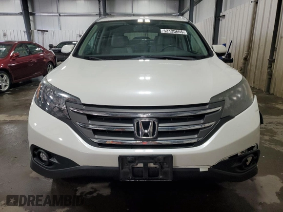 2013 Honda CR-V EX-L with VIN 5J6RM4H74DL001820, listed as a Copart auction lot 52120665 with 185,334 mi miles and Salvage Title. Bid and sale history available at carsss.com. Image 5.