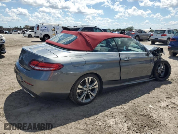 2021 Mercedes-Benz C 300 with VIN W1KWK8DB7MG049195, listed as a Copart auction lot 50562495 with Not Provided miles and Non Repairable. Bid and sale history available at DreamBid. Image 3.