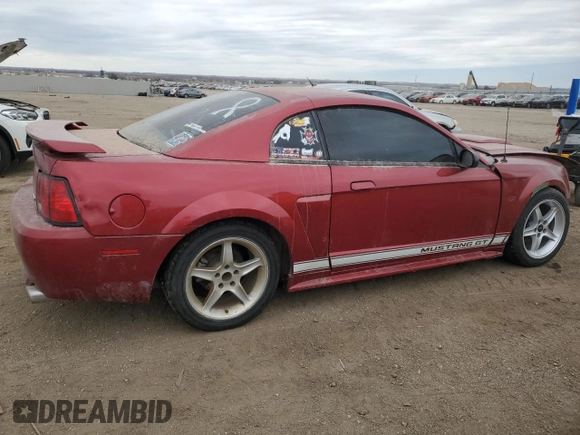 2003 Ford Mustang GT Deluxe with VIN 1FAFP42X73F394014, listed as a Copart auction lot 50248865 with 0 mi miles and Salvage Title. Bid and sale history available at carsss.com. Image 3.