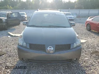 2005 Nissan Quest SE with VIN 5N1BV28U25N127447, listed as a Copart auction lot 68610624 with 0 mi miles and Salvage Title. Bid and sale history available at carsss.com. Image 5.