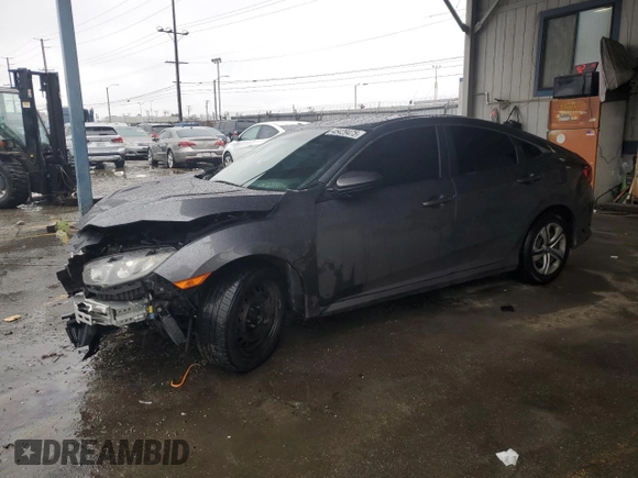 2018 Honda Civic Sedan LX with VIN 2HGFC2F50JH602542, listed as a Copart auction lot 48079095 with 58,041 mi miles and Salvage Title. Bid and sale history available at carsss.com. Image 1.