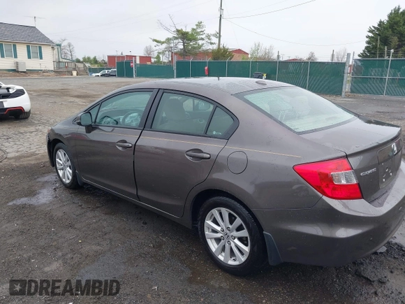 2012 Honda Civic EX-L with VIN 2HGFB2F9XCH505616, listed as a IAAI auction lot 41935511 with 62,298 mi miles and . Bid and sale history available at DreamBid. Image 3.