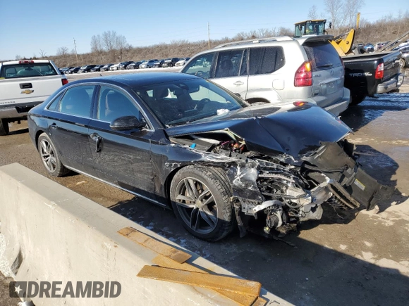 2012 Audi A8 L with VIN WAURVAFD2CN024877, listed as a Copart auction lot 45857735 with 104,641 mi miles and Salvage Title. Bid and sale history available at carsss.com. Image 4.