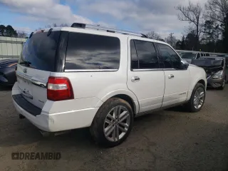 2015 Ford Expedition Platinum with VIN 1FMJU1LT2FEF28179, listed as a Copart auction lot 46353575 with Not provided miles and Salvage title. Bid and sale history available at DreamBid. Image 3.