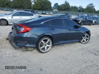 2020 Honda Civic Sedan EX-L with VIN 19XFC1F7XLE021851, listed as a Copart auction lot 68318734 with 74,519 mi miles and Salvage Title. Bid and sale history available at carsss.com. Image 3.