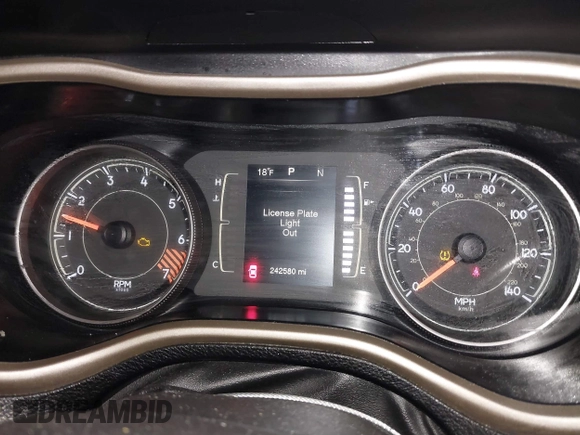 2015 Jeep Cherokee Sport with VIN 1C4PJMAB6FW773953, listed as a IAAI auction lot 41565879 with 242,580 mi miles. Bid and sale history available at carsss.com. Image 7.