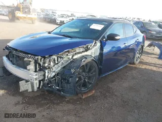 2017 Nissan Maxima SR with VIN 1N4AA6AP8HC412862, listed as a IAAI auction lot 41725246 with 154,483 mi miles. Bid and sale history available at carsss.com. Image 2.