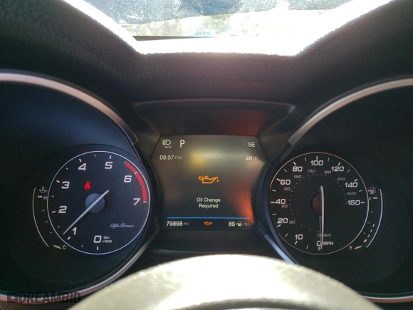 2018 Alfa Romeo Stelvio Sport with VIN ZASFAKPN4J7B87148, listed as a Copart auction lot 47447985 with 79,898 mi miles and Clean Title. Bid and sale history available at carsss.com. Image 9.