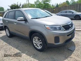 2014 Kia Sorento LX with VIN 5XYKTCA65EG467436, listed as a IAAI auction lot 42177293 with 144,387 mi miles. Bid and sale history available at carsss.com. Image 1.