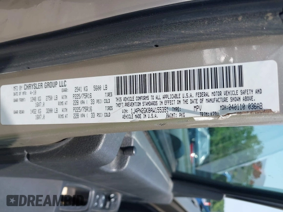 2010 Jeep Liberty Sport with VIN 1J4PN2GK8AW155391, listed as a IAAI auction lot 42467458 with 170,694 mi miles and . Bid and sale history available at DreamBid. Image 9.