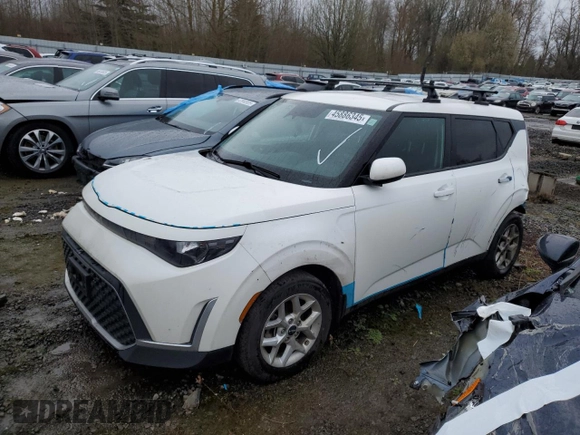 2023 Kia Soul LX with VIN KNDJ23AUXP7851208, listed as a Copart auction lot 45886345 with 55,787 mi miles and Salvage Title. Bid and sale history available at DreamBid. Image 1.