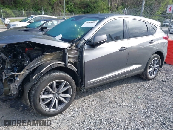 2023 Acura RDX Technology with VIN 5J8TC2H51PL007971, listed as a IAAI auction lot 42086494 with 39,615 mi miles and . Bid and sale history available at DreamBid. Image 2.