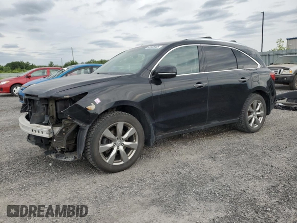 2014 Acura MDX Advance z VIN 5FRYD4H80EB503477, wystawiony jako Copart lot #62566005 z przebiegiem 150 208 mil mil oraz Czysty tytuł • Clean title. Historia ofert i sprzedaży dostępna na DreamBid. Obrazek 1.