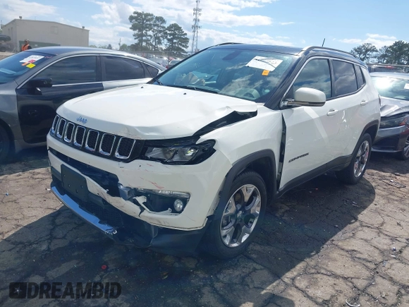 2018 Jeep Compass Limited with VIN 3C4NJDCB0JT314422, listed as a IAAI auction lot 42020523 with 41,888 mi miles and . Bid and sale history available at DreamBid. Image 2.
