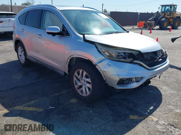 2015 Honda CR-V EX-L with VIN 2HKRM3H77FH508587, listed as a IAAI auction lot 41856580 with 62,854 mi miles. Bid and sale history available at carsss.com. Image 1.