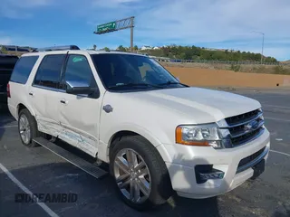 2015 Ford Expedition XLT z VIN 1FMJU1HT4FEF50418, wystawiony jako IAAI lot #41611026 z przebiegiem 107 081 mil mil oraz . Historia ofert i sprzedaży dostępna na DreamBid. Obrazek 1.