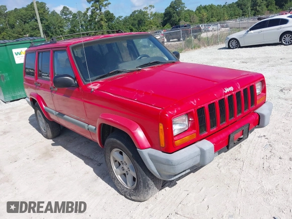 2001 Jeep Cherokee Sport z VIN 1J4FT48S01L508039, wystawiony jako IAAI lot #42743009 z przebiegiem 200 074 mil mil oraz . Historia ofert i sprzedaży dostępna na DreamBid. Obrazek 1.