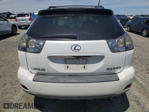 2007 Lexus RX 350 with VIN 2T2HK31U17C032824, listed as a Copart auction lot 56985955 with Not Provided miles and Salvage Title. Bid and sale history available at DreamBid. Image 6.