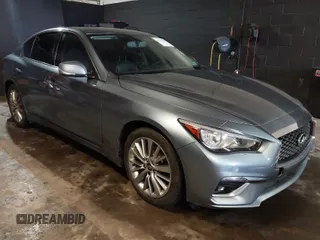 2019 Infiniti Q50 3.0t LUXE with VIN JN1EV7AR8KM591111, listed as a IAAI auction lot 41773860 with 87,027 mi miles. Bid and sale history available at carsss.com. Image 1.