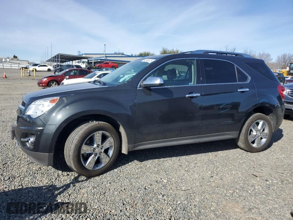 2013 Chevrolet Equinox LTZ with VIN 2GNFLFE34D6390306, listed as a Copart auction lot 44593475 with 130,736 mi miles and Salvage Title. Bid and sale history available at carsss.com. Image 1.