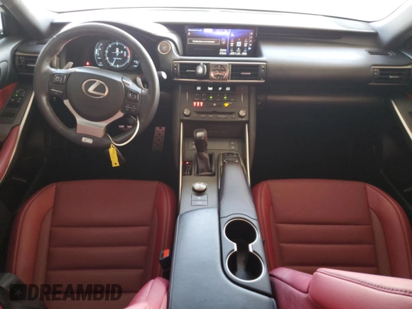 2019 Lexus IS with VIN JTHBA1D24K5092998, listed as a Copart auction lot 49423655 with 39,481 mi miles and Salvage Title. Bid and sale history available at carsss.com. Image 8.