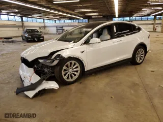 2016 Tesla Model X 70D with VIN 5YJXCBE24GF027807, listed as a Copart auction lot 50504814 with 0 mi miles and Salvage Title. Bid and sale history available at carsss.com. Image 1.