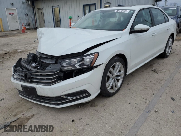 2019 Volkswagen Passat 2.0T Wolfsburg Edition with VIN 1VWLA7A37KC010650, listed as a Copart auction lot 42415405 with 26,305 mi miles and Salvage Title. Bid and sale history available at carsss.com. Image 1.