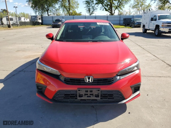 2023 Honda Civic Sedan LX with VIN 2HGFE2F25PH538412, listed as a Copart auction lot 51619505 with 19,752 mi miles and Salvage Title. Bid and sale history available at carsss.com. Image 5.