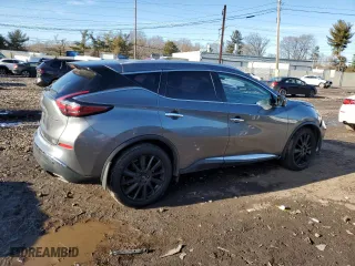 2023 Nissan Murano SL with VIN 5N1AZ2CS2PC119434, listed as a Copart auction lot 45043915 with 16,820 mi miles and Salvage Title. Bid and sale history available at carsss.com. Image 3.