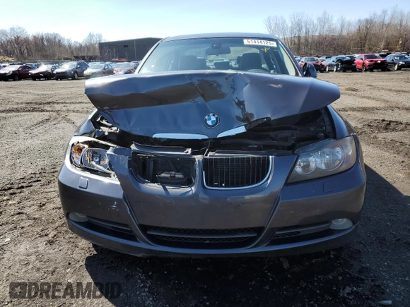 2007 BMW 3 Series 328xi with VIN WBAVC93567KX59692, listed as a Copart auction lot 51414125 with 205,973 mi miles and Salvage Title. Bid and sale history available at carsss.com. Image 5.
