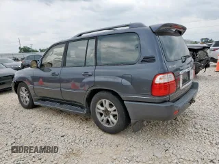 2003 Lexus LX 470 z VIN JTJHT00W033530306, wystawiony jako Copart lot #57162675 z przebiegiem 185 458 mil mil oraz Szkody całkowita. Historia ofert i sprzedaży dostępna na DreamBid. Obrazek 2.