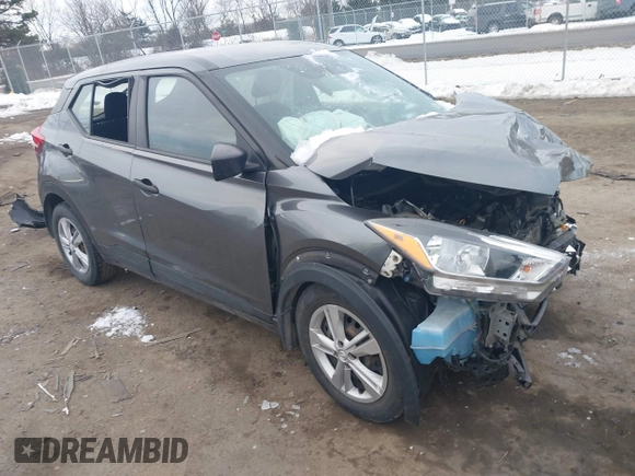 2020 Nissan Kicks S with VIN 3N1CP5BV6LL560095, listed as a IAAI auction lot 41305423 with 109,017 mi miles. Bid and sale history available at carsss.com. Image 1.
