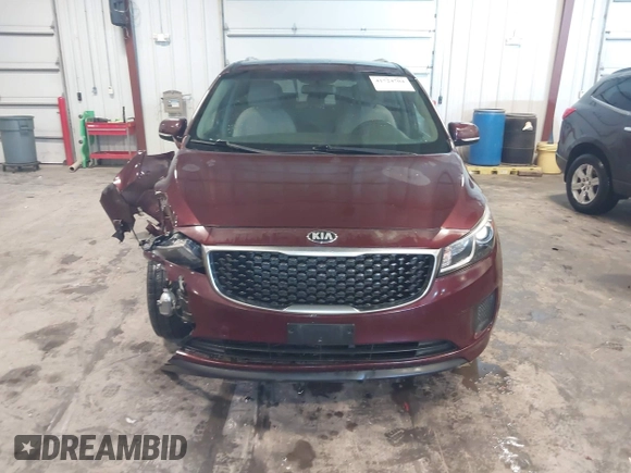 2016 Kia Sedona LX with VIN KNDMB5C12G6182286, listed as a IAAI auction lot 41724704 with 149,482 mi miles. Bid and sale history available at carsss.com. Image 13.