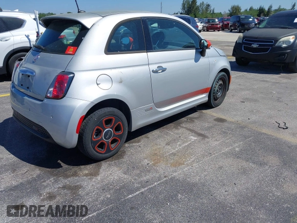 2014 FIAT 500e with VIN 3C3CFFGE7ET245232, listed as a IAAI auction lot 41780794 with 46,778 mi miles. Bid and sale history available at carsss.com. Image 4.