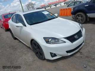 2011 Lexus IS 250 with VIN JTHBF5C24B5133687, listed as a IAAI auction lot 42013015 with 116,939 mi miles. Bid and sale history available at carsss.com. Image 1.