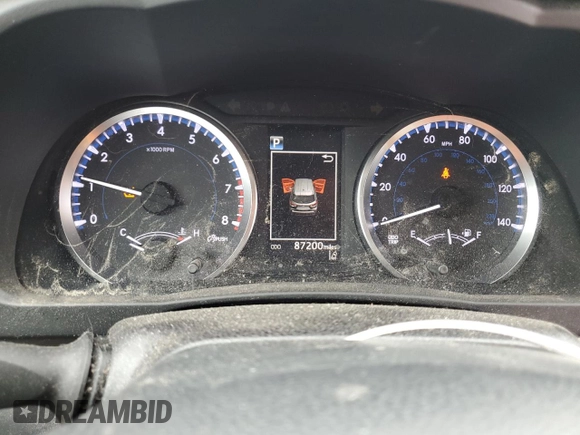 2017 Toyota Highlander LE with VIN 5TDBZRFH8HS371531, listed as a Copart auction lot 59560275 with 87,200 mi miles and Salvage title. Bid and sale history available at DreamBid. Image 9.