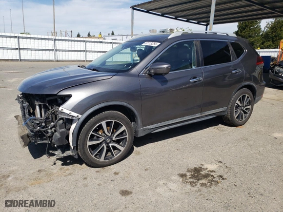 2019 Nissan Rogue SL with VIN 5N1AT2MT8KC774831, listed as a Copart auction lot 52713255 with 105,704 mi miles and Salvage Title. Bid and sale history available at carsss.com. Image 1.