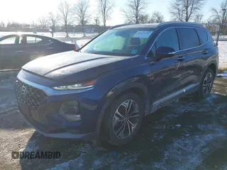 2020 Hyundai Santa Fe SEL with VIN 5NMS3CAA5LH273416, listed as a IAAI auction lot 41423152 with 94,920 mi miles. Bid and sale history available at carsss.com. Image 2.
