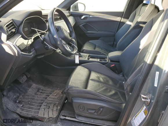 2020 Audi Q3 S line Premium Plus with VIN WA1EECF33L1004479, listed as a Copart auction lot 41704975 with 83,429 mi miles and Salvage Title. Bid and sale history available at carsss.com. Image 7.