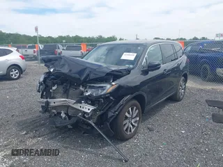 2021 Honda Pilot EX-L with VIN 5FNYF6H53MB097089, listed as a IAAI auction lot 42309359 with 58,371 mi miles and . Bid and sale history available at DreamBid. Image 18.