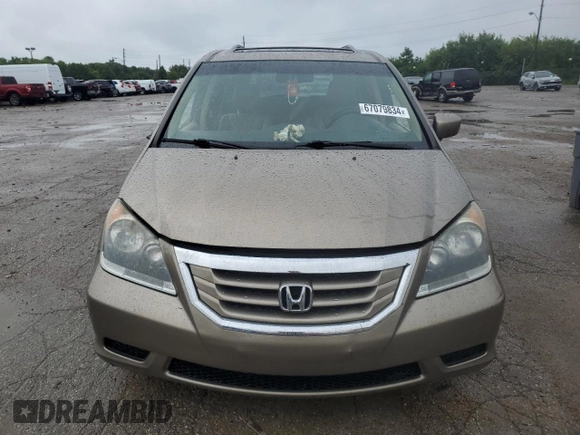 2010 Honda Odyssey EX-L with VIN 5FNRL3H6XAB093864, listed as a Copart auction lot 67587954 with 0 mi miles and Salvage Title. Bid and sale history available at carsss.com. Image 5.