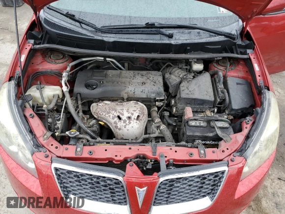 2009 Pontiac Vibe with VIN 5Y2SM67059Z458535, listed as a Copart auction lot 72076374 with 189,772 mi miles and Salvage Title. Bid and sale history available at carsss.com. Image 12.