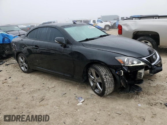 2012 Lexus IS 350 C with VIN JTHFE2C25C2507391, listed as a Copart auction lot 44060525 with 133,392 mi miles and Salvage title. Bid and sale history available at DreamBid. Image 4.