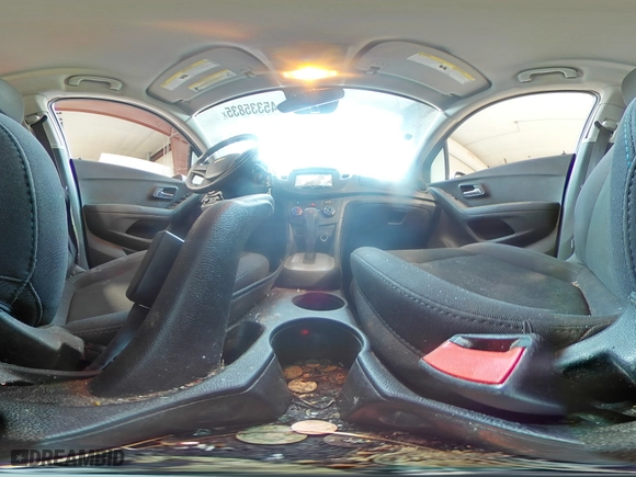 2015 Chevrolet Trax LS with VIN 3GNCJPSB6FL254784, listed as a Copart auction lot 45335835 with 62,685 mi miles and Salvage Title. Bid and sale history available at carsss.com. Image 14.