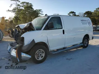 2019 GMC Savana Cargo Van with VIN 1GTW7AFG9K1282216, listed as a Copart auction lot 77577194 with 88,495 mi miles and Non Repairable. Bid and sale history available at carsss.com. Image 1.