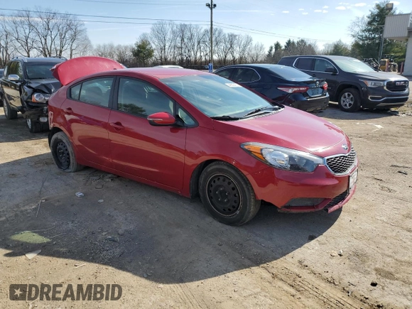 2015 Kia Forte LX with VIN KNAFX4A65F5425609, listed as a Copart auction lot 44582415 with 91,939 mi miles and Salvage Title. Bid and sale history available at carsss.com. Image 4.