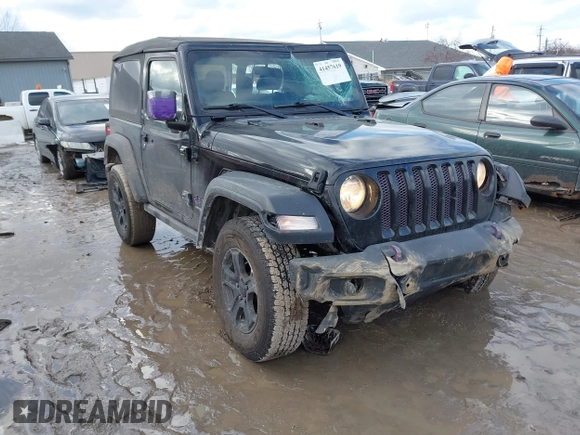 2018 Jeep Wrangler Sport S with VIN 1C4GJXAG4JW168920, listed as a IAAI auction lot 41457619 with 84,053 mi miles and . Bid and sale history available at DreamBid. Image 1.