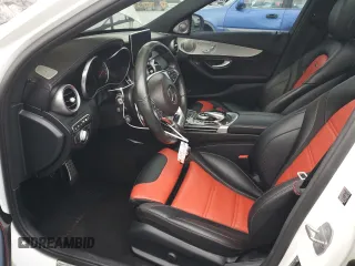 2018 Mercedes-Benz C 63 AMG with VIN 55SWF8GB6JU239102, listed as a Copart auction lot 41472985 with 50,041 mi miles and Non repairable. Bid and sale history available at DreamBid. Image 7.