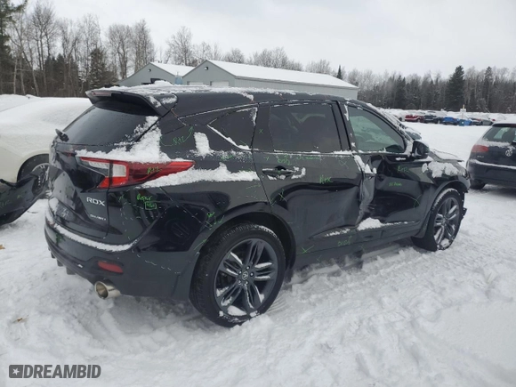 2023 Acura RDX w/A-Spec Package with VIN 5J8TC2H63PL800276, listed as a Copart auction lot 88324935 with 50,004 mi miles and Clean Title. Bid and sale history available at carsss.com. Image 3.