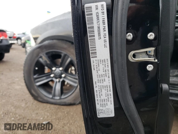 2021 Ram 1500 Warlock z VIN 1C6RR7LT1MS590075, wystawiony jako Copart lot #79451204 z przebiegiem 62 299 mil mil oraz Szkoda całkowita • Salvage title. Historia ofert i sprzedaży dostępna na DreamBid. Obrazek 12.